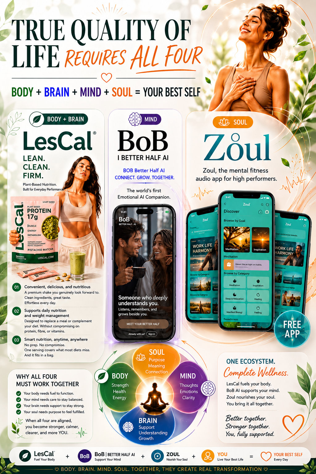 True Quality of Life Requires All Four - LesCal, BoB AI, Zoul