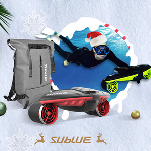 Sublue seabow underwater scooter for scuba driving and freediving