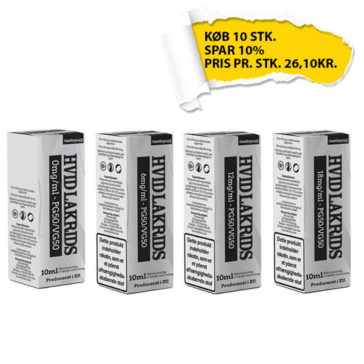 Sundbygaard - Hvid Lakrids PG50/VG50 10ml Evæske