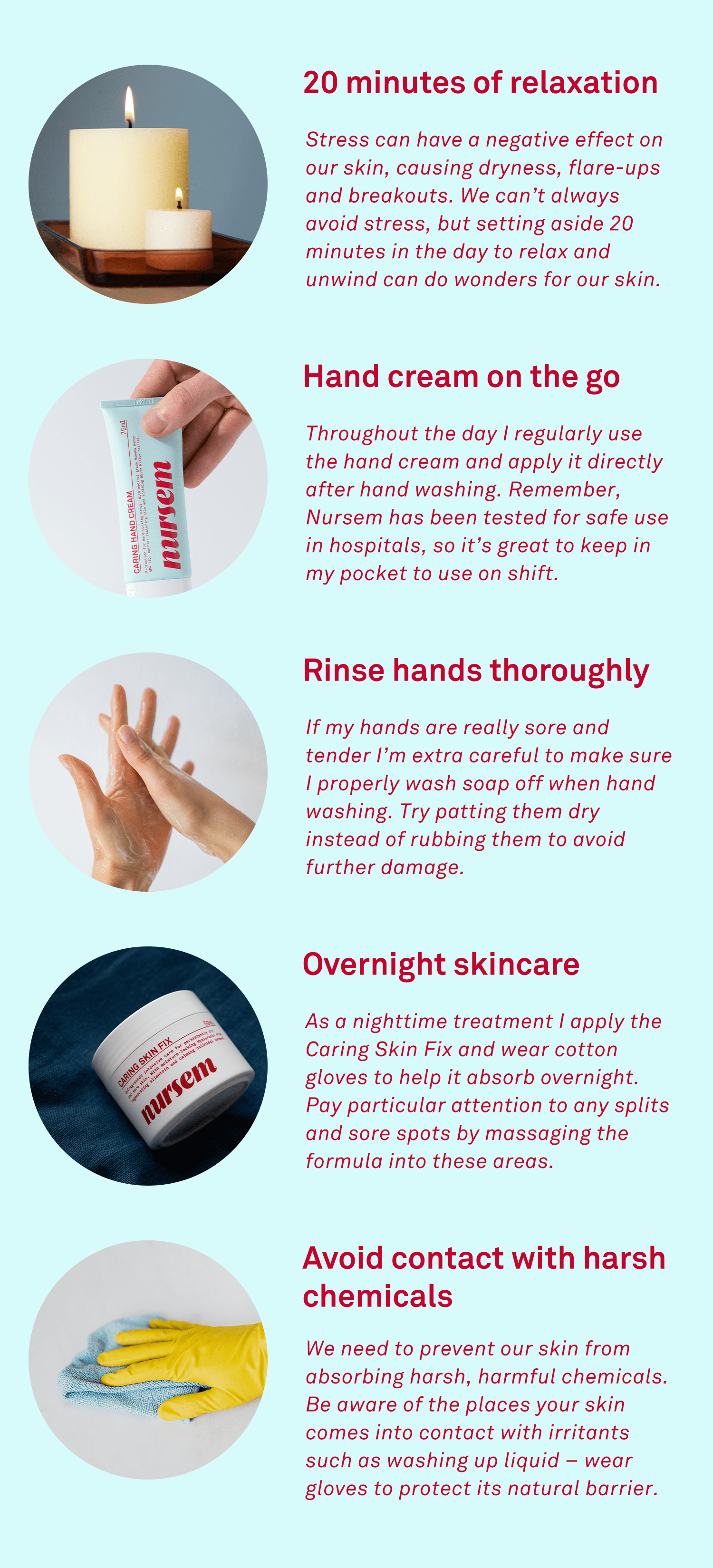 Five top skincare tips from Nursem's founder Antonia
