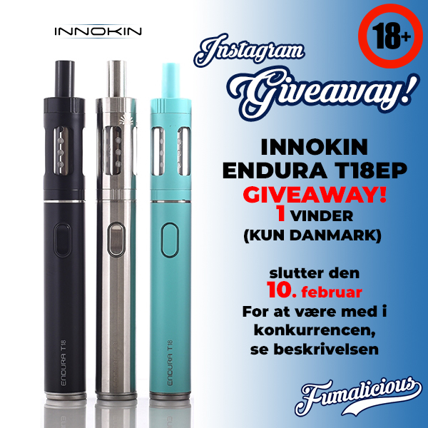 Innokin Endura T18EP Giveaway FUMALCIOUS