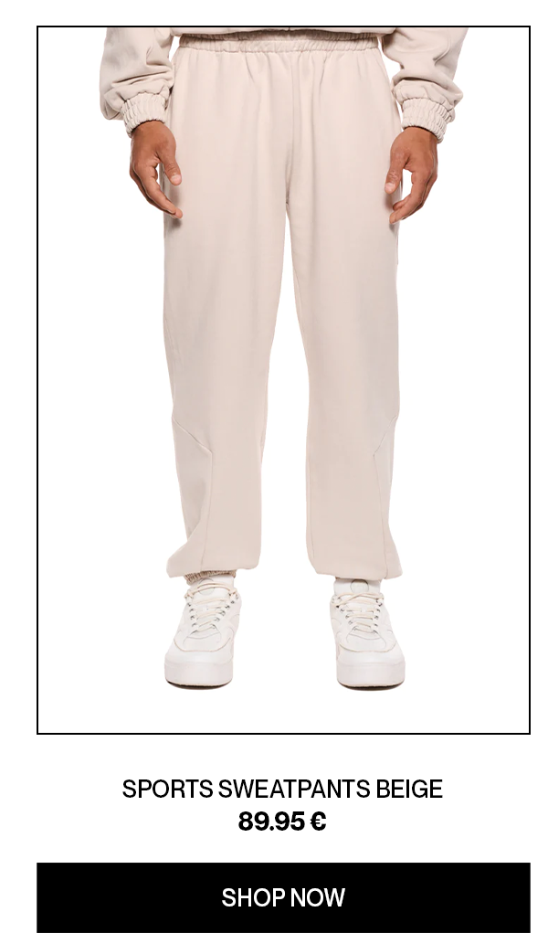 SPORTS SWEATPANTS BEIGE