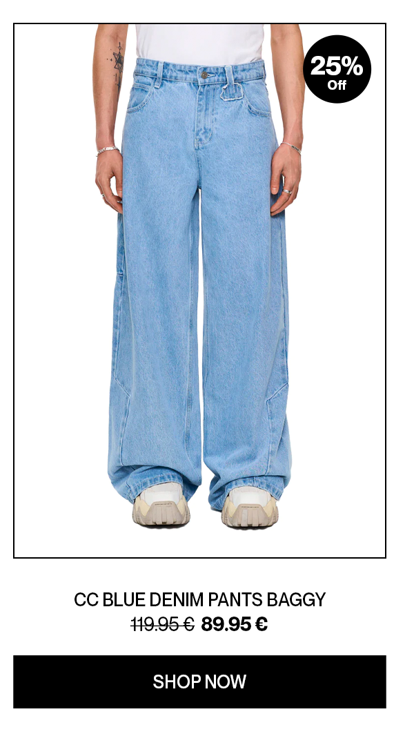 CC Blue Denim Pants Baggy