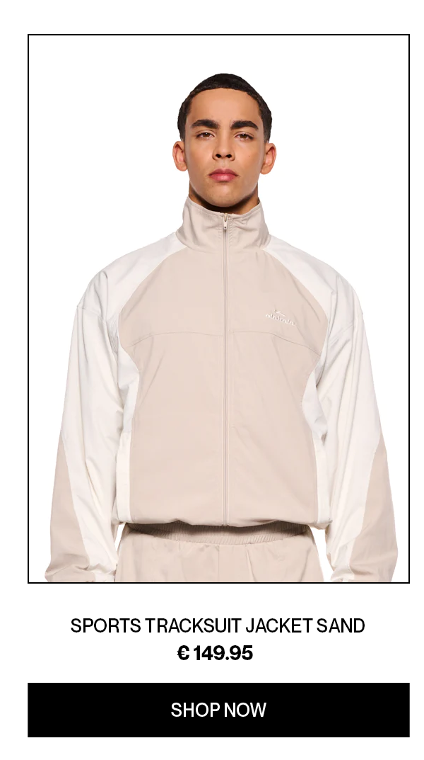 SPORTS TRACKSUIT JACKET SAND