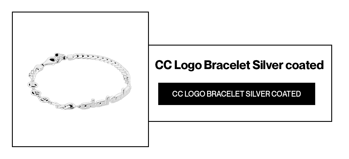 CC Logo Bracelet Silver Coated