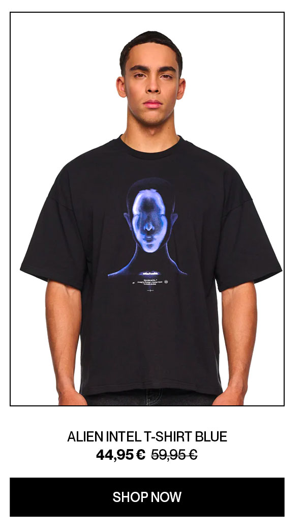  Alien Intel T-Shirt Blue