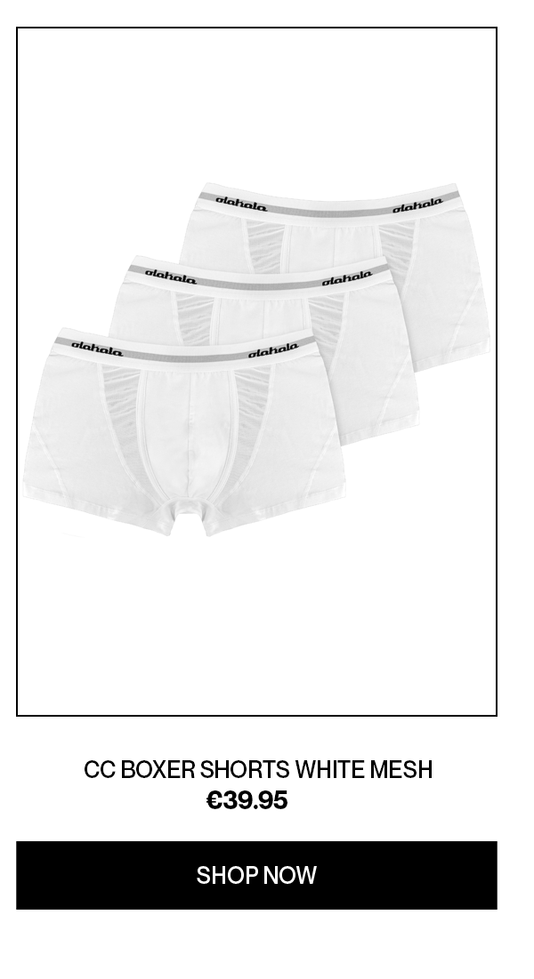 CC BOXERSHORTS WHITE MESH