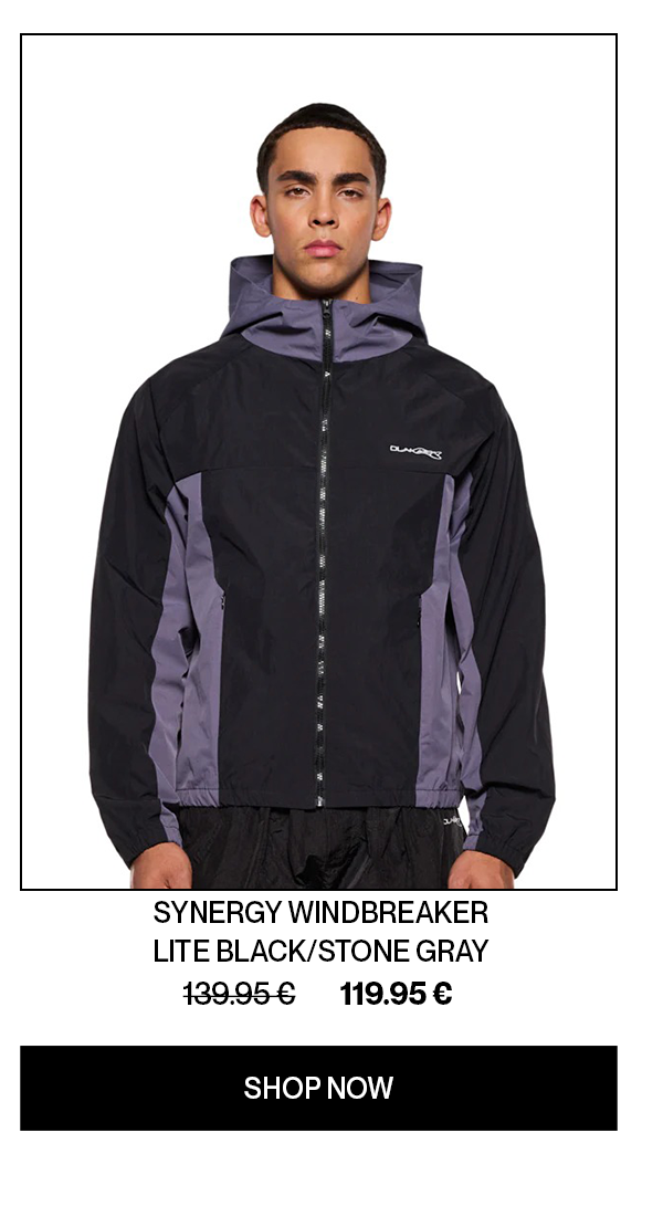 FW 23 Synergy Synergy Windbreaker Lite Black/Stone Gray