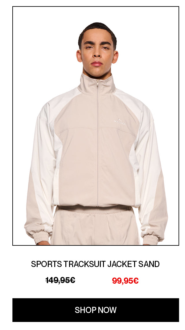 SPORTS TRACKSUIT JACKET SAND