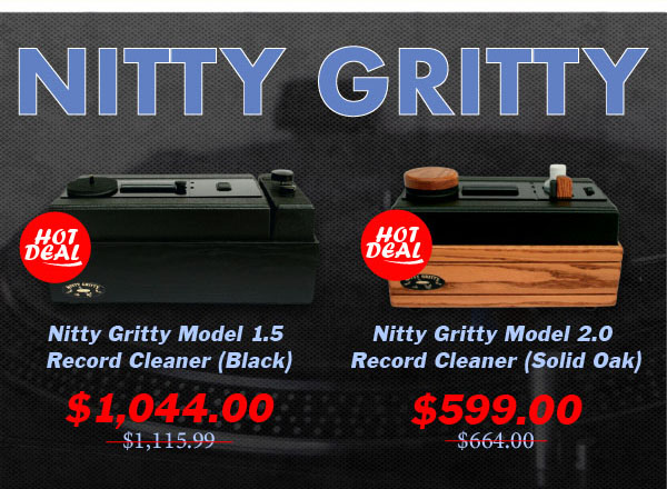 Shop Nitty Gritty Model 1.5 Fi Record Cleaner (Black), and Nitty Gritty Model 2.0 Record Cleaner (Solid Oak)