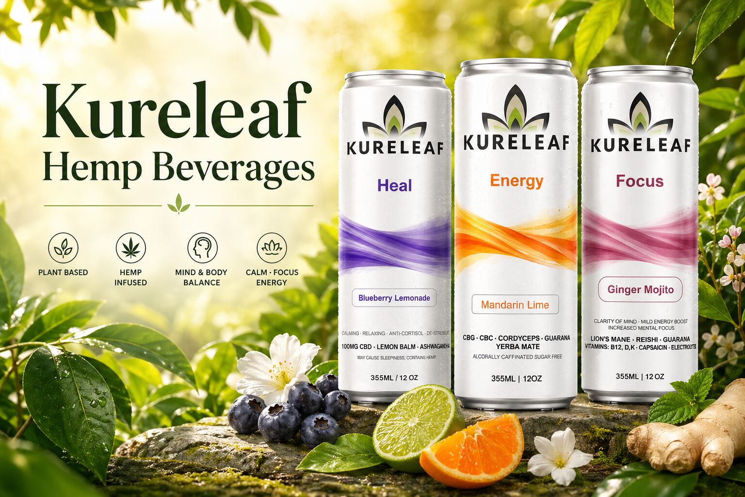Kureleaf Functional Hemp Beverages