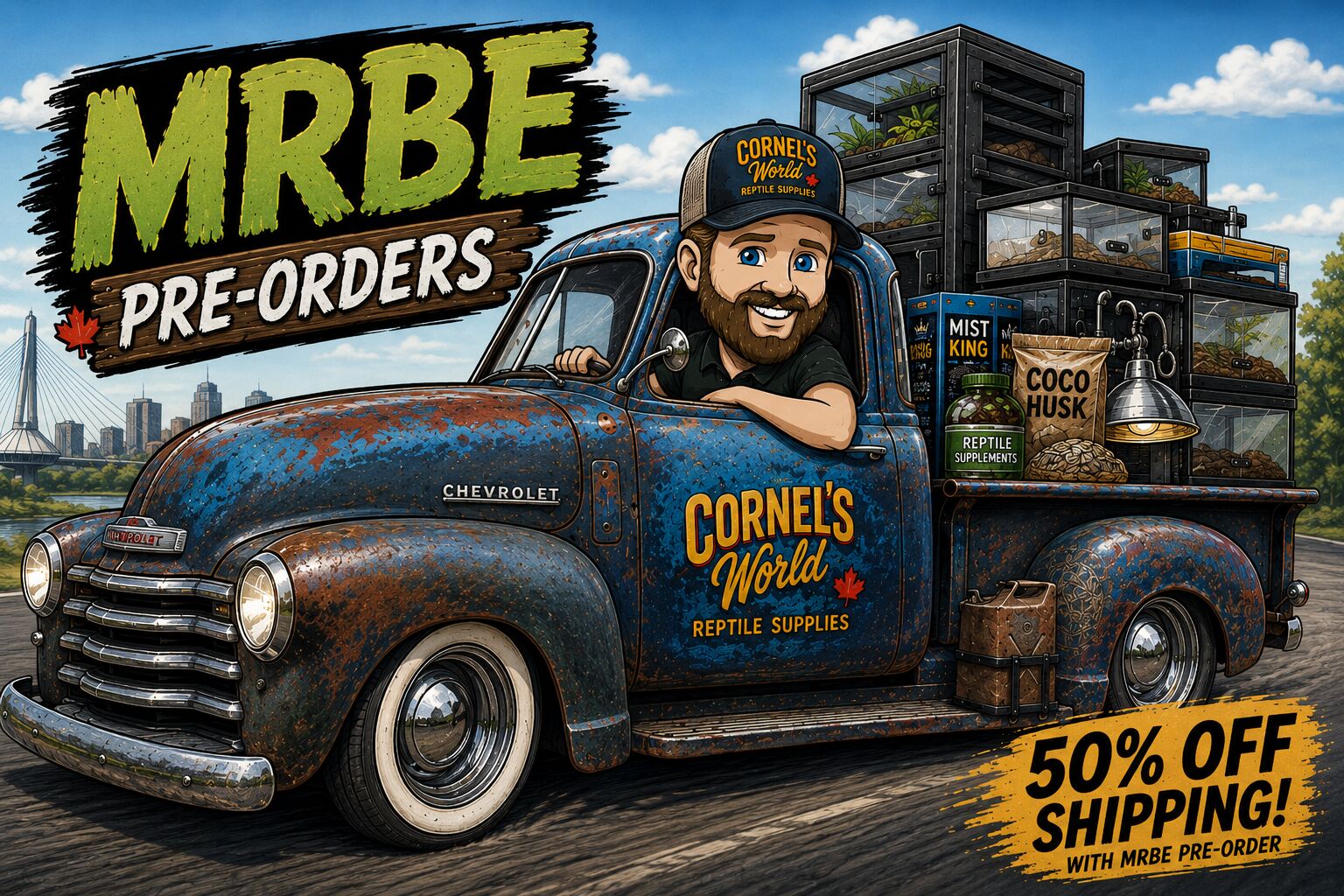Cornel's World reptile supplies and PVC caging for MRBE pre-orders