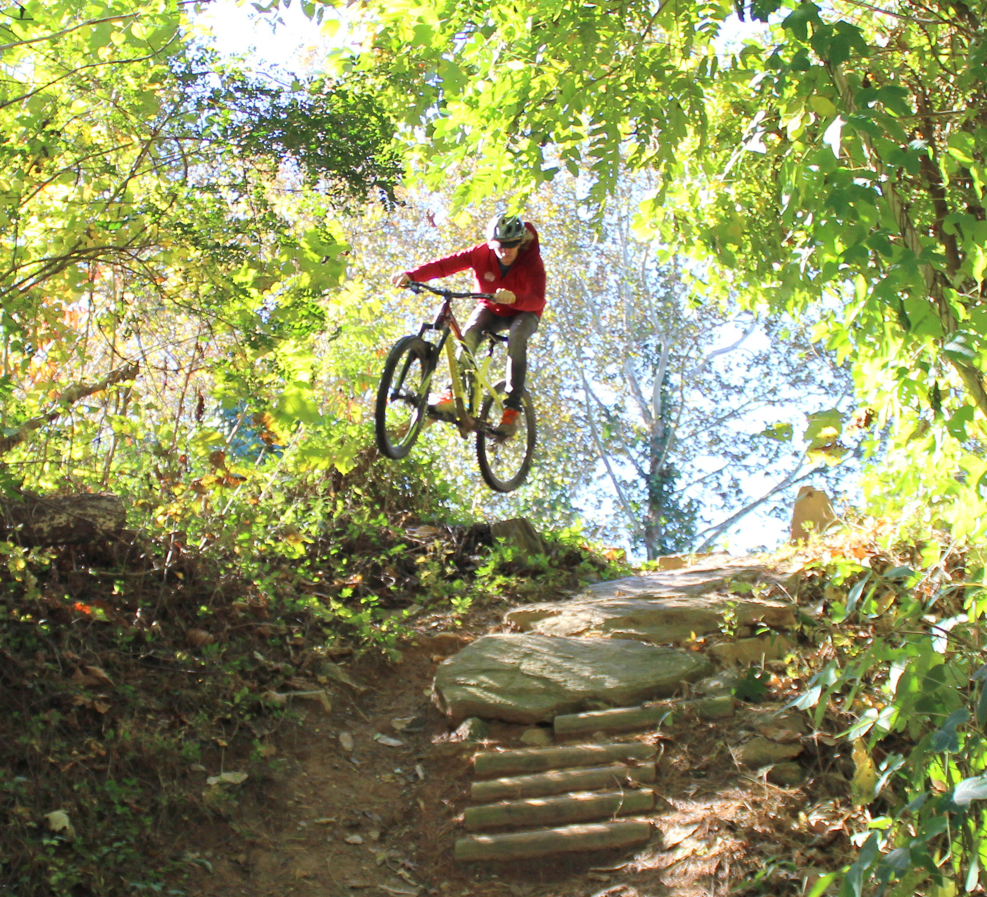Guided mountain bike trip Asheville NC - riding Pisgah National Forest