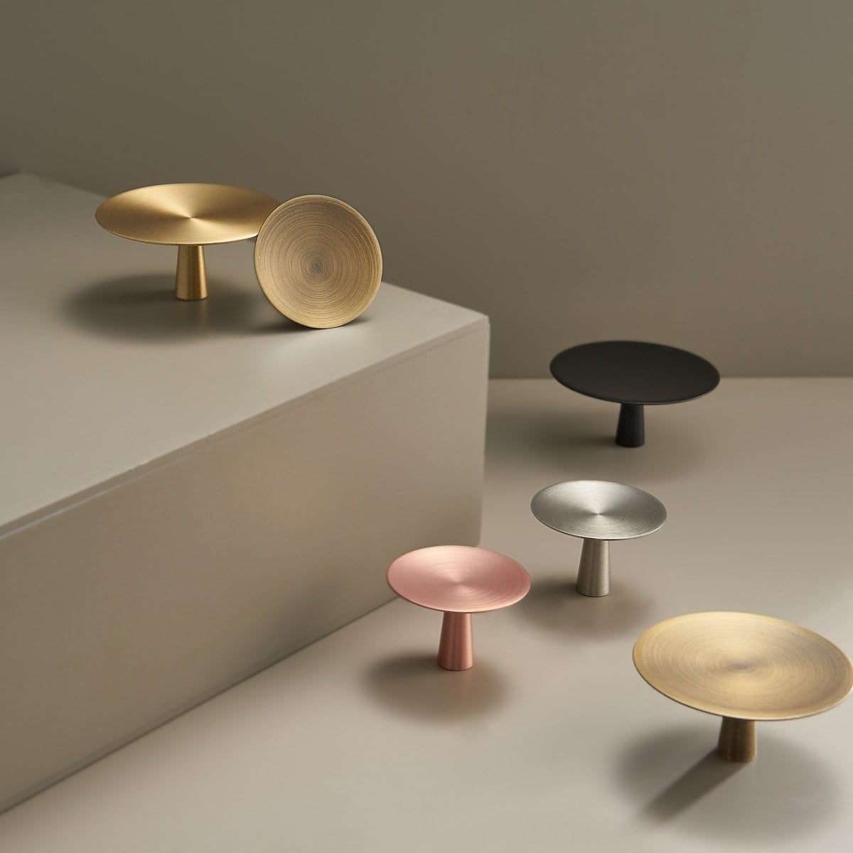 CAPPA solid brass knobs in a range of finishes, 35mm and 50mm